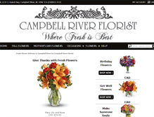 Tablet Screenshot of campbellriverflorist.com